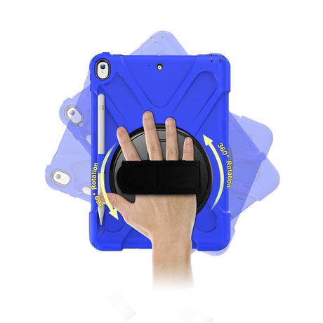 iPad Air (2019) Tough Case w. 360⁰ Stand & Hand Holder - Blue