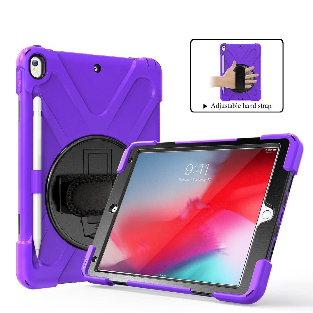 iPad Air (2019) Tough Case w. 360⁰ Stand & Hand Holder - Purple