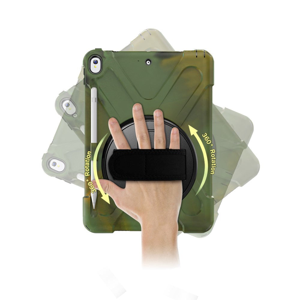 iPad Air (2019) Tough Case w. 360⁰ Stand & Hand Holder - Camouflage