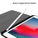 iPad Mini 4 / iPad Mini (2019) - Foldable Case w. Stand & Stylus Pen Holder - Black