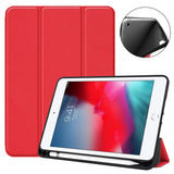 iPad Mini 4 / iPad Mini (2019) - Foldable Case w. Stand & Stylus Pen Holder - Red