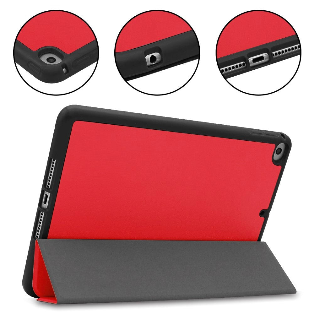 iPad Mini 4 / iPad Mini (2019) - Foldable Case w. Stand & Stylus Pen Holder - Red