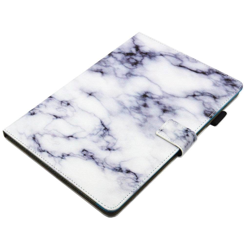 iPad Air (2019) / iPad Pro 10.5" Case - Marble Style Leather Case - White