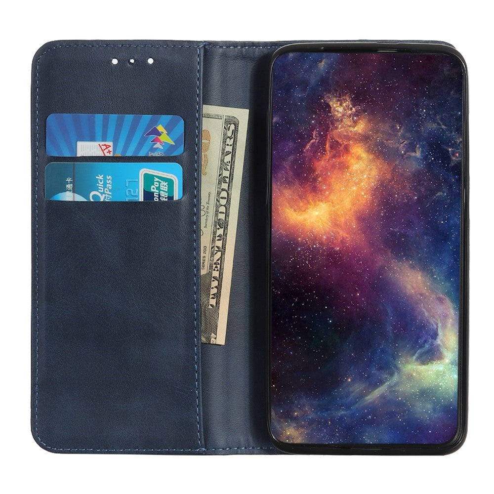 iPhone 11 Magnetic Leather Wallet Case Blue