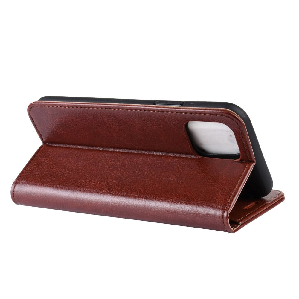 iPhone 11 Pro Leather Case w. Wallet - Brown