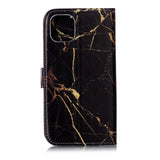 iPhone 11 Leather Wallet Case w. Print - Black