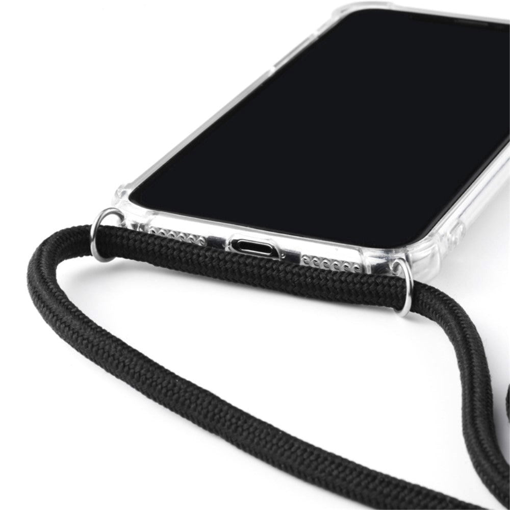 iPhone X / XS Flexible Plastic Case w. Hand Strap - Black