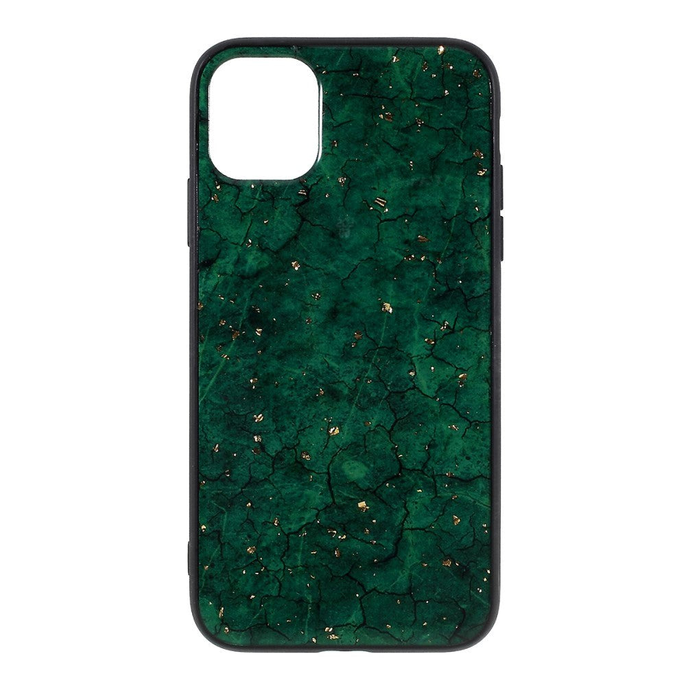 iPhone 11 Pro Max Case w. Plastic Back - Green Epoxy