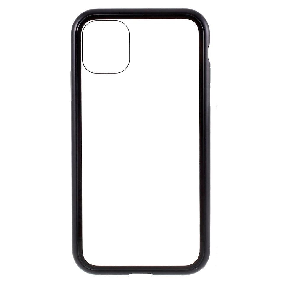 iPhone 11 Magnetic Case w. Glass back - Black