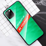 iPhone 11 Pro Max Case w. Back Glass - Be Yourself - Green