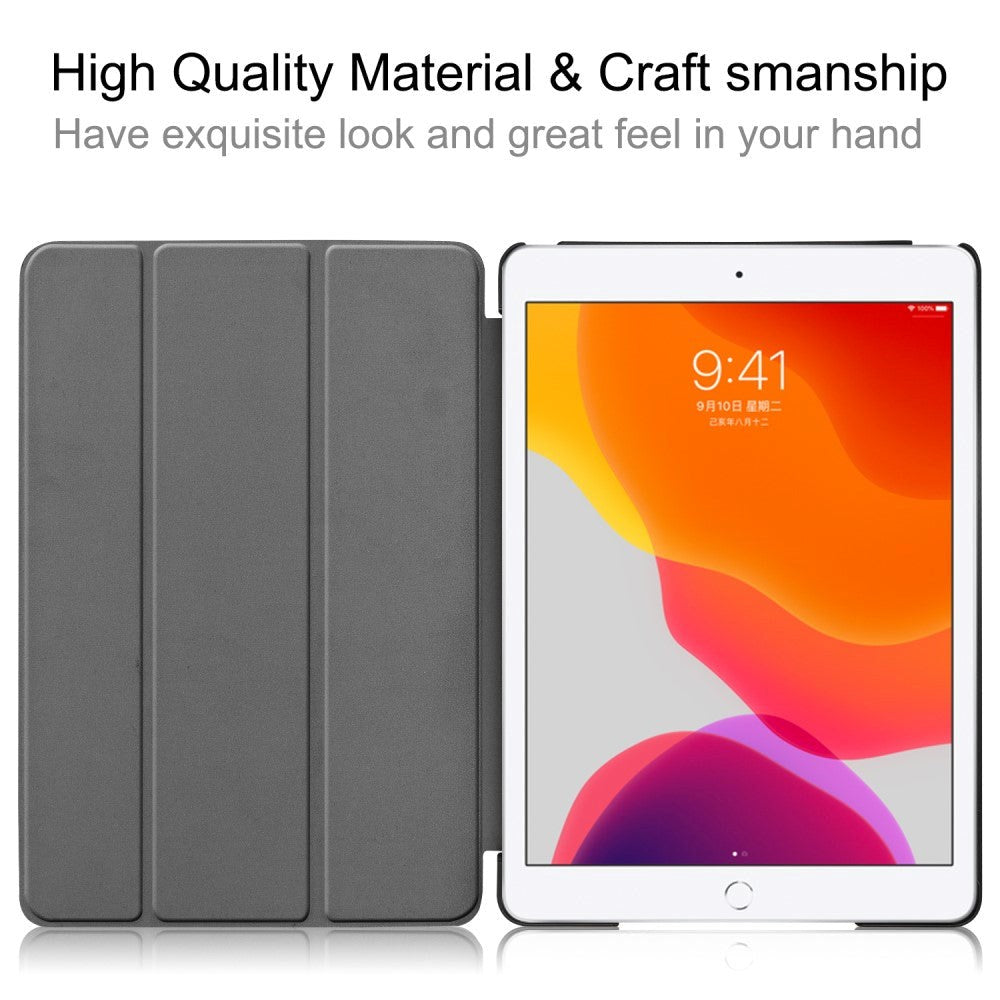 iPad 10.2" (2021 / 2020 / 2019) Tri-Fold Leather Case - White