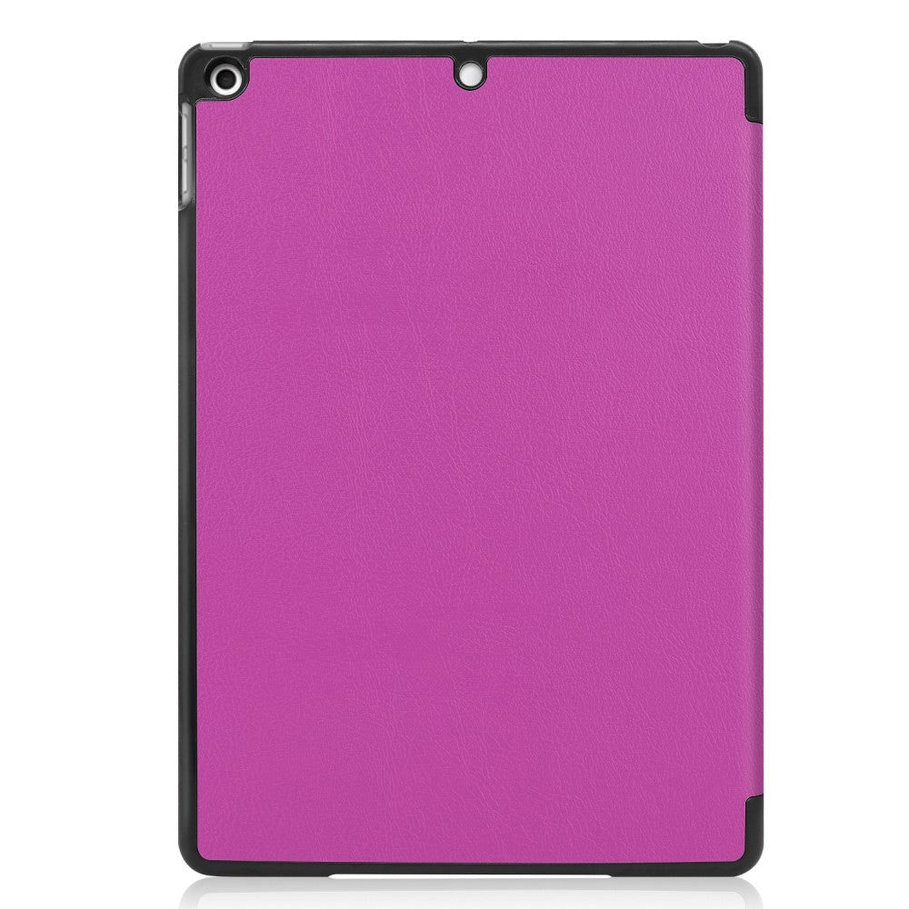 iPad 10.2" (2021 / 2020 / 2019) Tri-Fold Leather Case - Purple