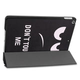 iPad 10.2" (2021 / 2020 / 2019) Leather Case w. Tri-fold - "Don't Touch Me"