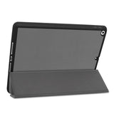 iPad 10.2" (2021 / 2020 / 2019) Leather Case w. Holder For Apple Pencil - Grey