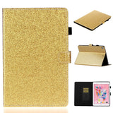 iPad 10.2" (2021 / 2020 / 2019) Glitter Case w. Flip Stand & Card Holder - Glitter Gold