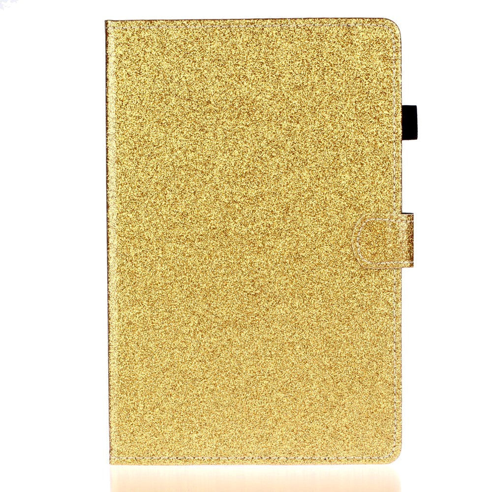 iPad 10.2" (2021 / 2020 / 2019) Glitter Case w. Flip Stand & Card Holder - Glitter Gold