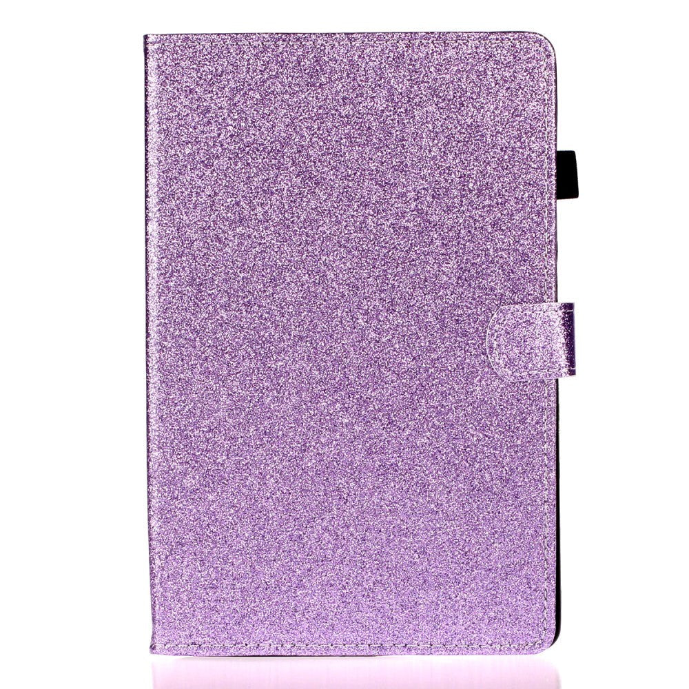 iPad 10.2" (2021 / 2020 / 2019) Glitter Case w. Flip Stand & Card Holder - Glitter Purple