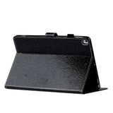 iPad 10.2" (2021 / 2020 / 2019) Glitter Case w. Flip Stand & Card Holder - Glitter Black