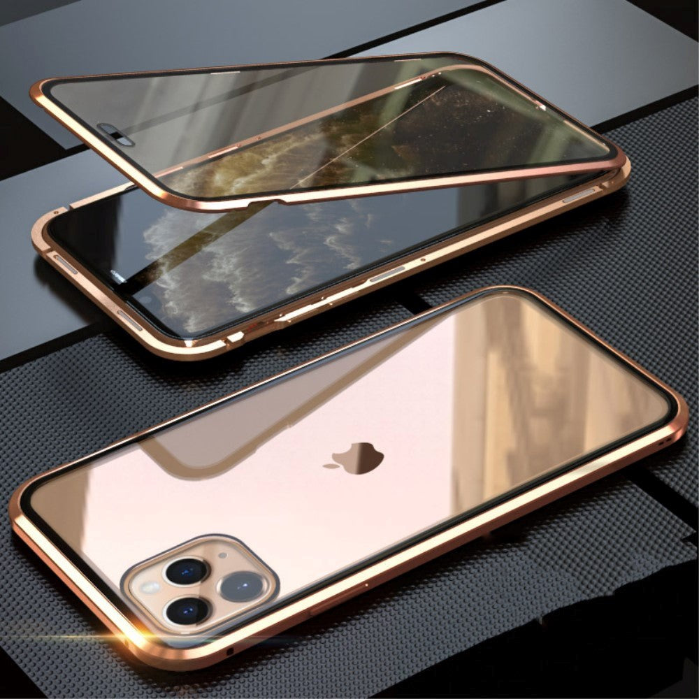 iPhone 11 Pro Case with Glass Back & Front - Gold