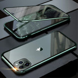 iPhone 11 Pro Case with Glass Back & Front - Dark Green