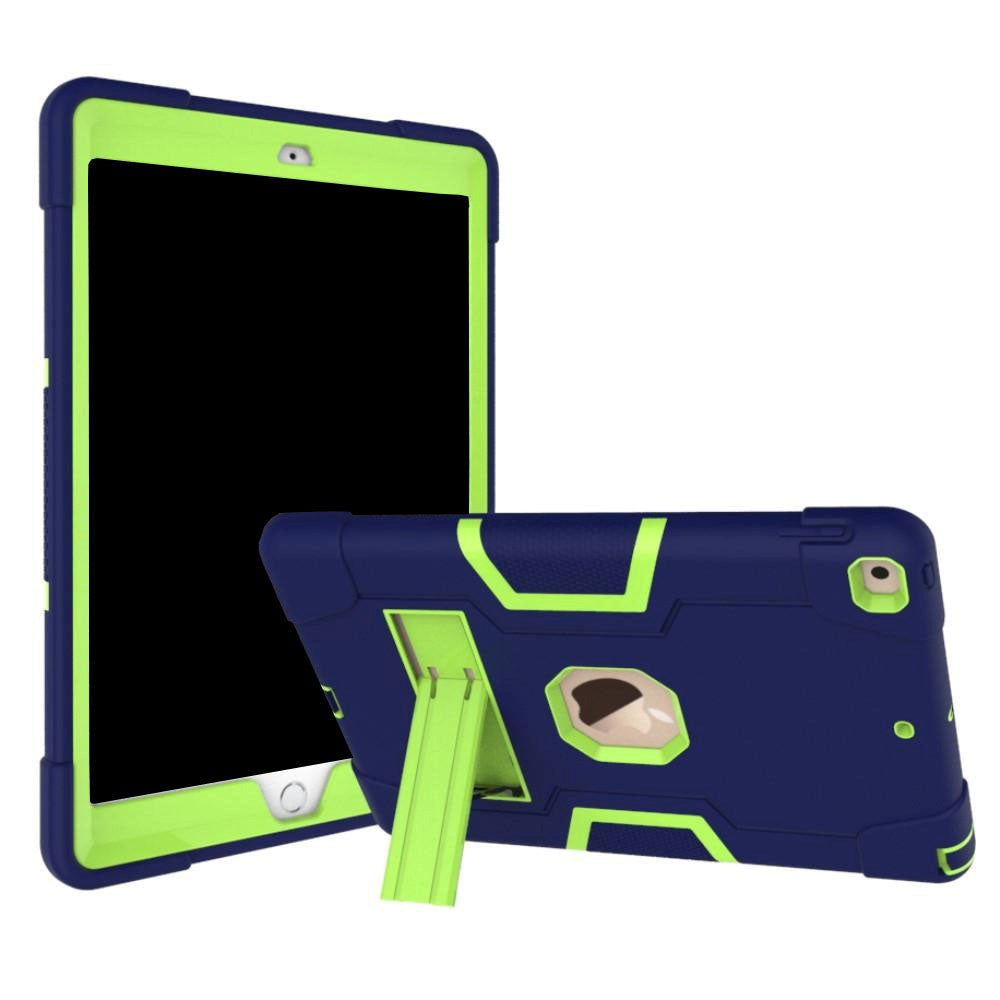 iPad 10.2" (2021 / 2020 / 2019) Tough Case w. Kickstand Blue / Green