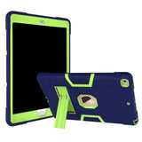 iPad 10.2" (2021 / 2020 / 2019) Tough Case w. Kickstand Blue / Green