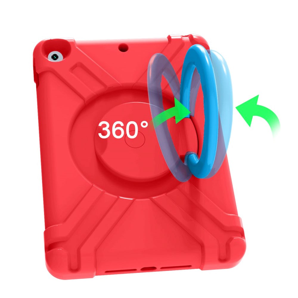 iPad 10.2" (2021 / 2020 / 2019) Kids Case w. 360° Stand & Handle - Red/Blue