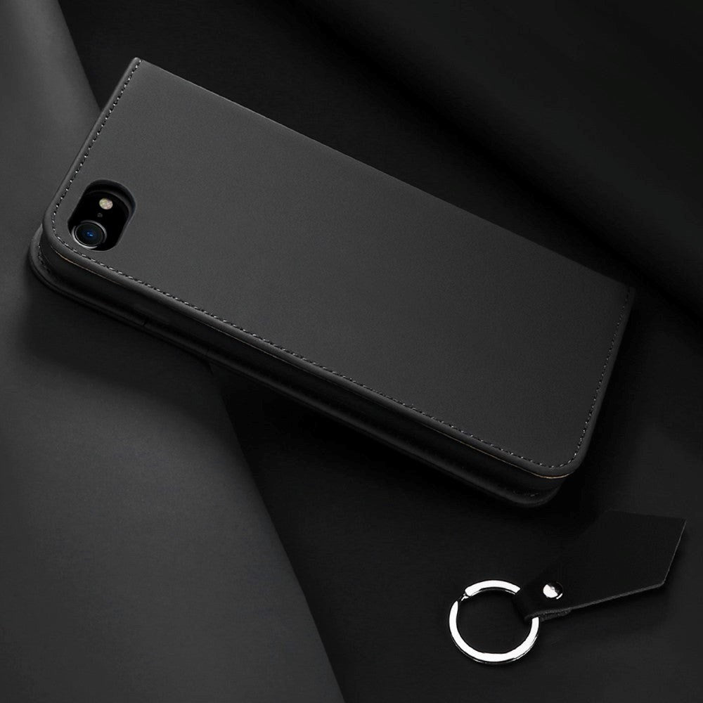 iPhone SE (2022 / 2020) / 8 / 7 DUX DUCIS Leather Case - Black