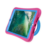 iPad 10.2" (2021 / 2020 / 2019) Pepkoo Shockproof Case w. 360 Degree Stand - Pink / Blue