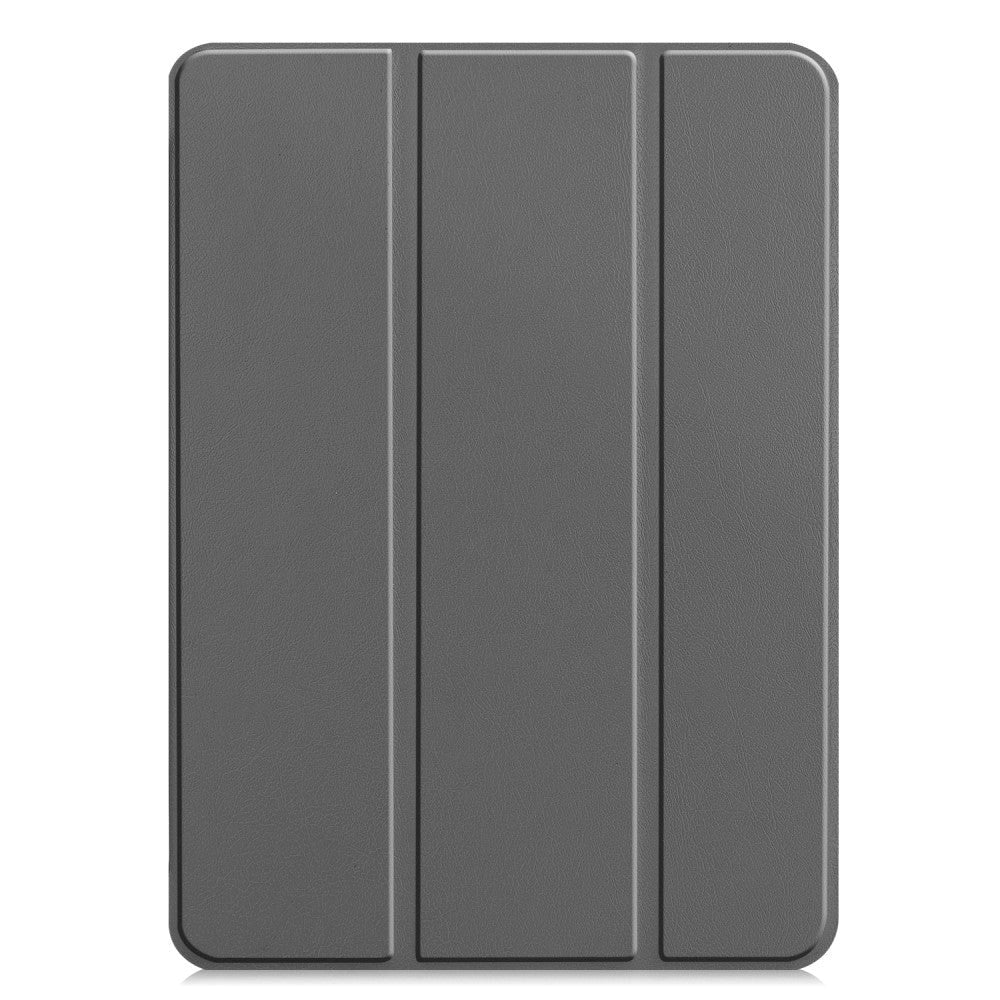 iPad Pro 12.9" (2022 / 2021 / 2020 /2018) / Air 13" (2024) Leather Case w. Stand and Wake-up Function - Grey