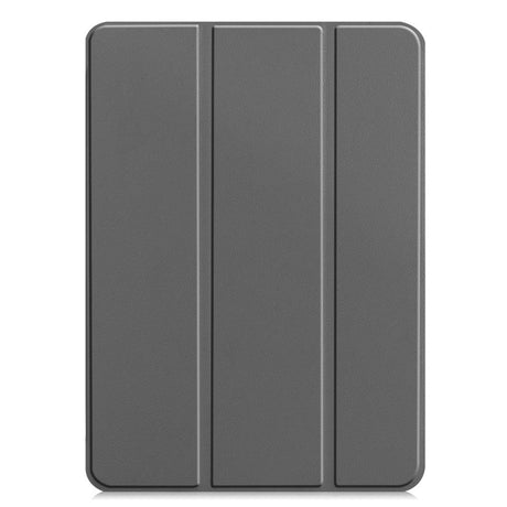 iPad Pro 12.9" (2022 / 2021 / 2020 /2018) / Air 13" (2024) Leather Case w. Stand and Wake-up Function - Grey