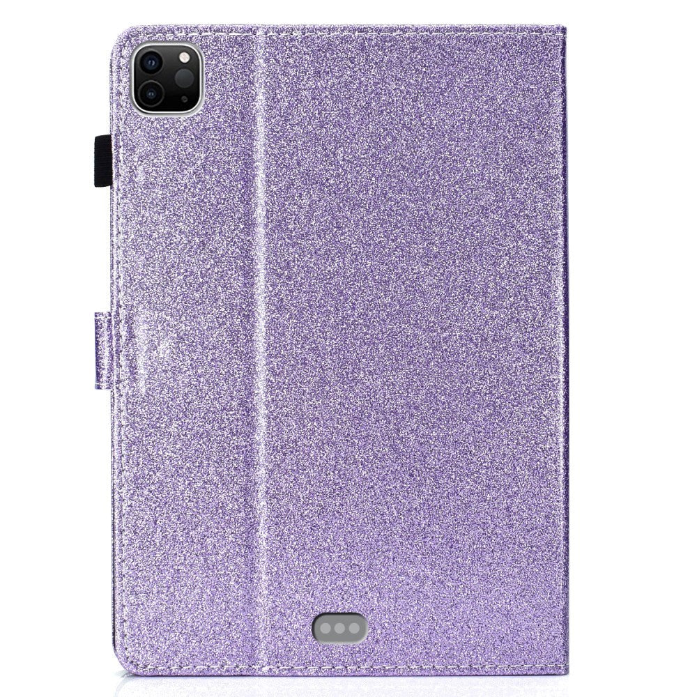 iPad Air (2022 / 2020) / Pro 11 (2022 / 2021 / 2020 / 2018) Glitter Case w. Stand & Card Holder - Glitter Purple