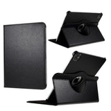 iPad Air 10.9-11" (2024-2020) / Pro 11" (2022-2018) Leather Case w. 360 Degree Stand Function - Black