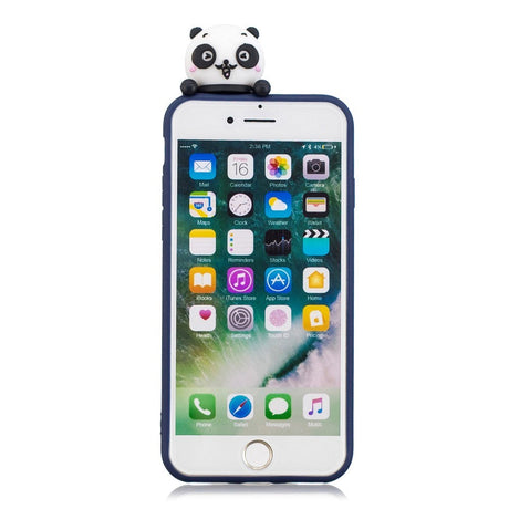 iPhone SE (2022 / 2020) / 8 / 7 Flexible Plastic Case with Doll Decor - Giant Panda