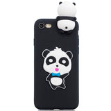 iPhone SE (2022 / 2020) / 8 / 7 Flexible Plastic Case with Doll Decor - Panda