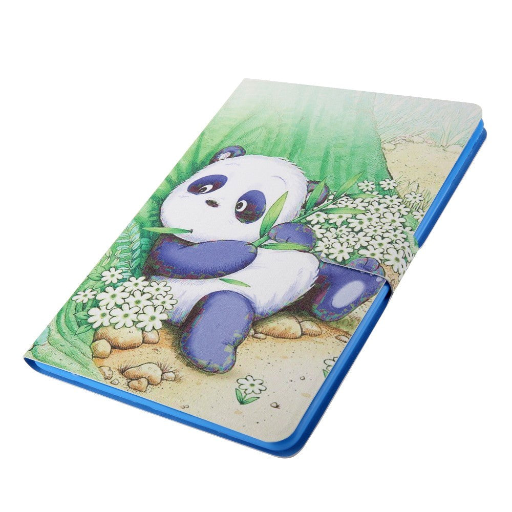 iPad 10.2" (2021 / 2020 / 2019) / Air (2019) / Pro 10.5" (2017) Leather Case w. Stand - Lazy Panda