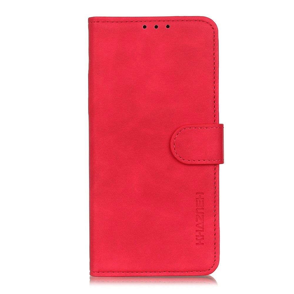 iPhone 12 Pro Max KHAZNEH Retro Leather Wallet Case - Red