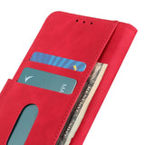 iPhone 12 Pro Max KHAZNEH Retro Leather Wallet Case - Red