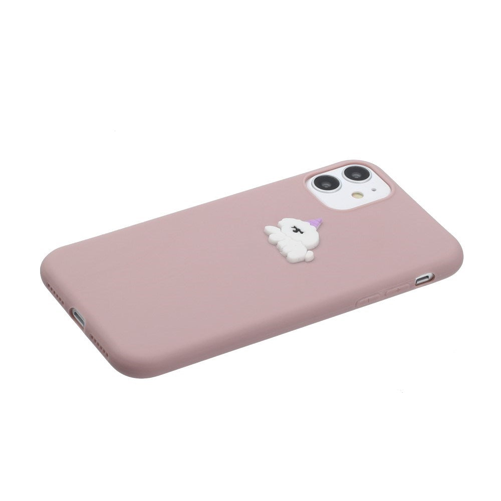 EIDERWOOD iPhone 11 Silicone Case with Cartoon - Pink / Dog