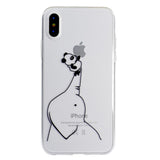 EIDERWOOD iPhone XR Plastic Case w. Print - Panda & Elephant