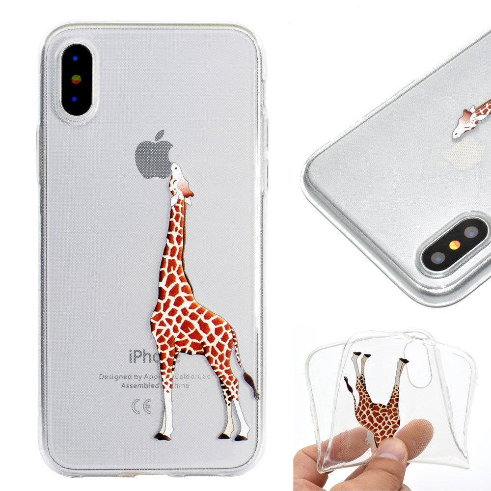 EIDERWOOD iPhone XR Plastic Case w. Print - Giraffe