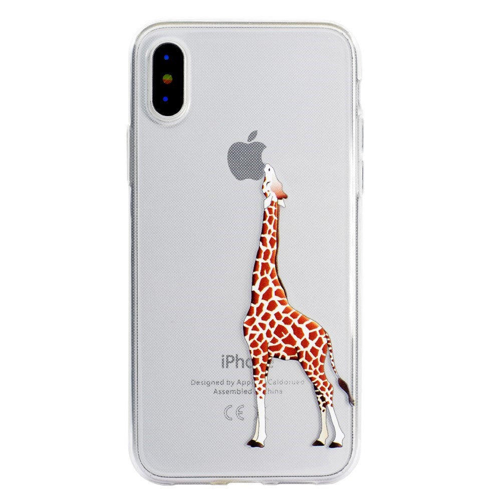 EIDERWOOD iPhone XR Plastic Case w. Print - Giraffe