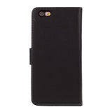 EIDERWOOD iPhone 6S Plus / 6 Plus Leather Wallet Case - Black