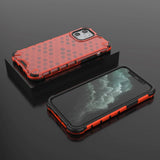 iPhone 12 Mini Honeycomb Pattern Case - Red