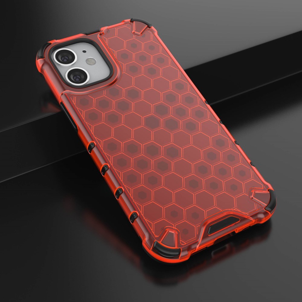 iPhone 12 Mini Honeycomb Pattern Case - Red