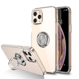 iPhone 12 Pro Max Case w. Magnetic Kickstand w. Ring - Transparent