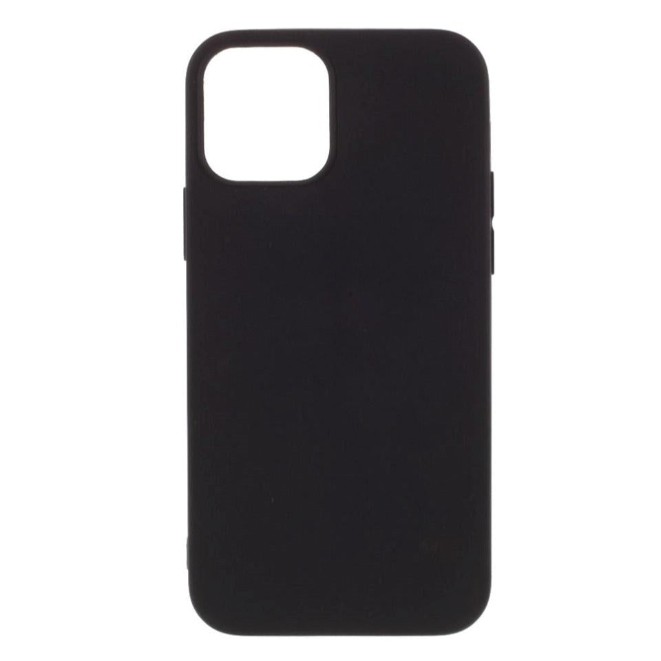 iPhone 12 / 12 Pro Minimalist Matte Flexible Plastic Case - Black