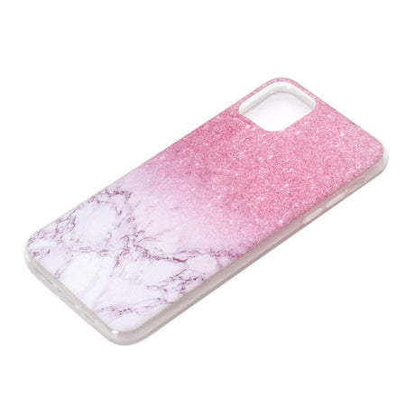 iPhone 12 Pro Max Flexible Plastic Case - Pink Marble