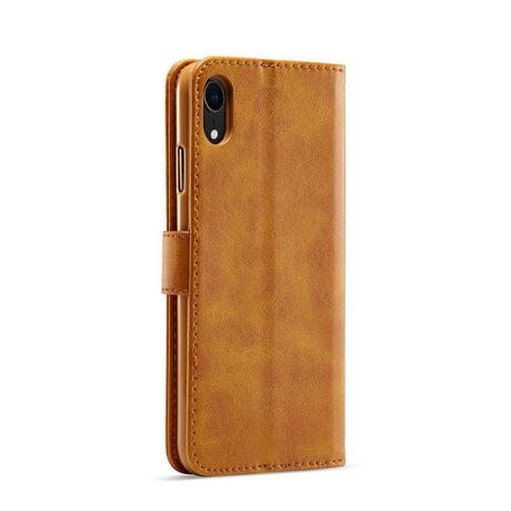 iPhone XR LC.IMEEKE Leather Wallet Case - Brown