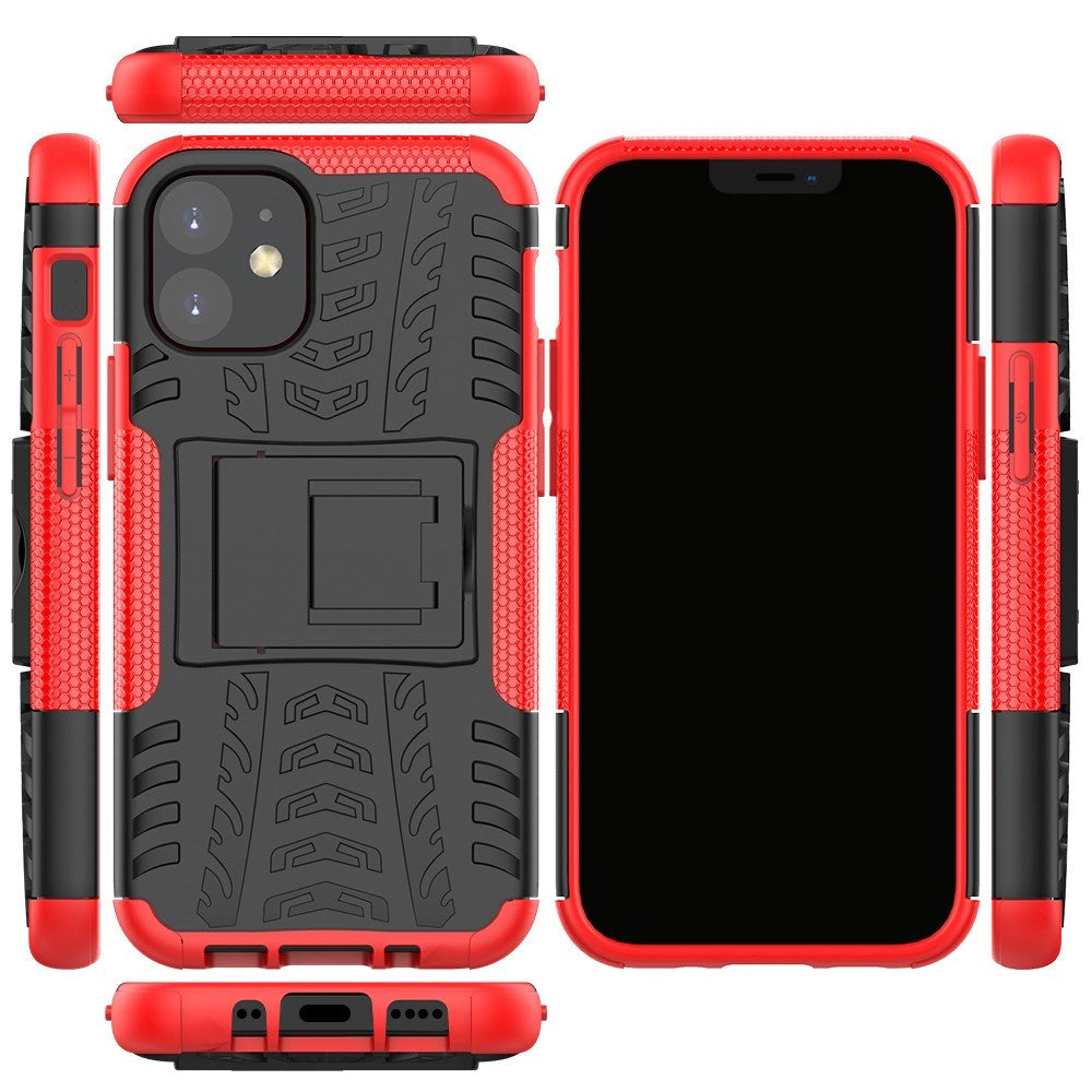 EIDERWOOD iPhone 12 Mini Cool Bull Tough Case w. Stand - Red